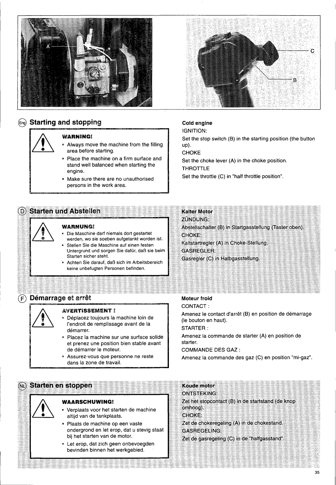 Husqvarna 140 B manual 