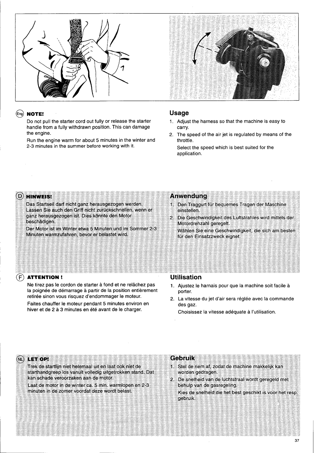 Husqvarna 140 B manual 