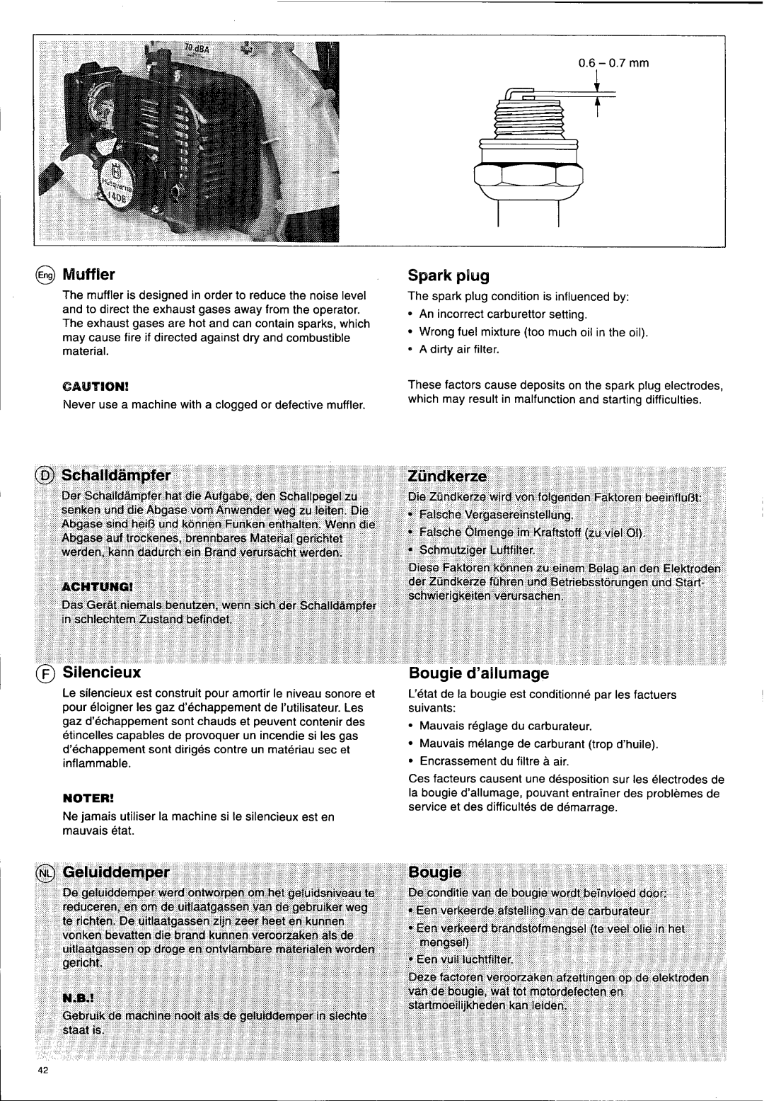 Husqvarna 140 B manual 