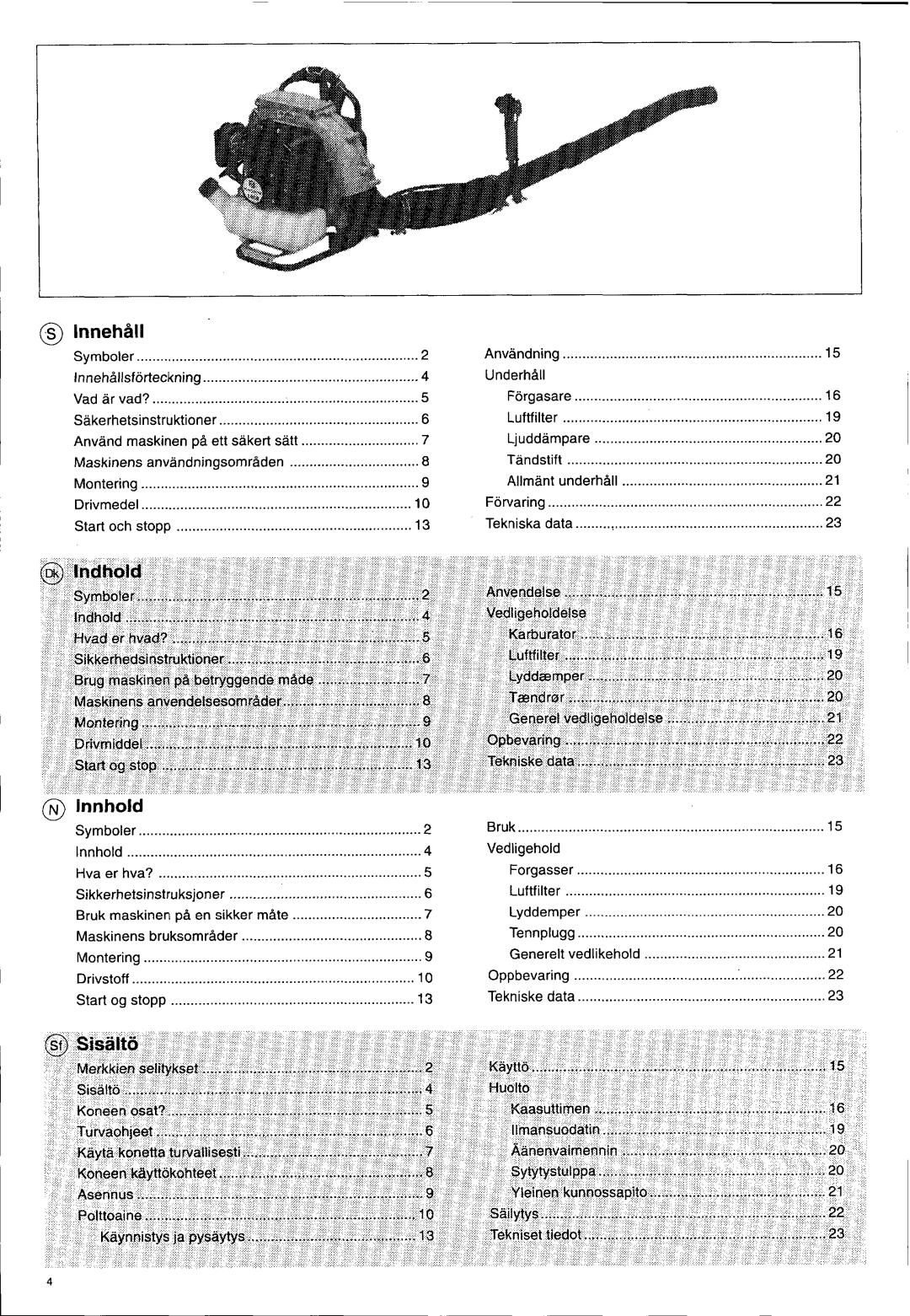 Husqvarna 140 B manual 