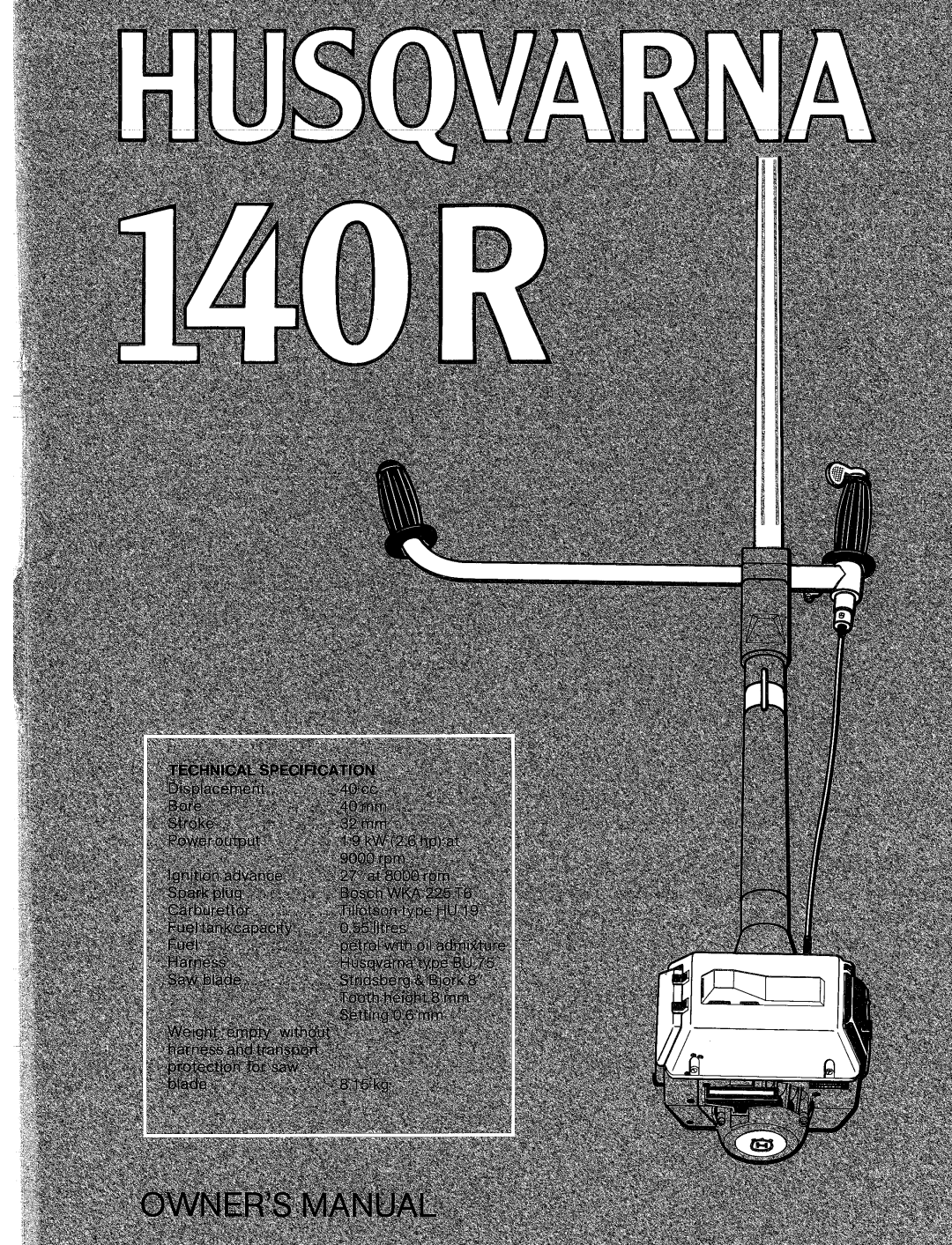 Husqvarna 140R manual 
