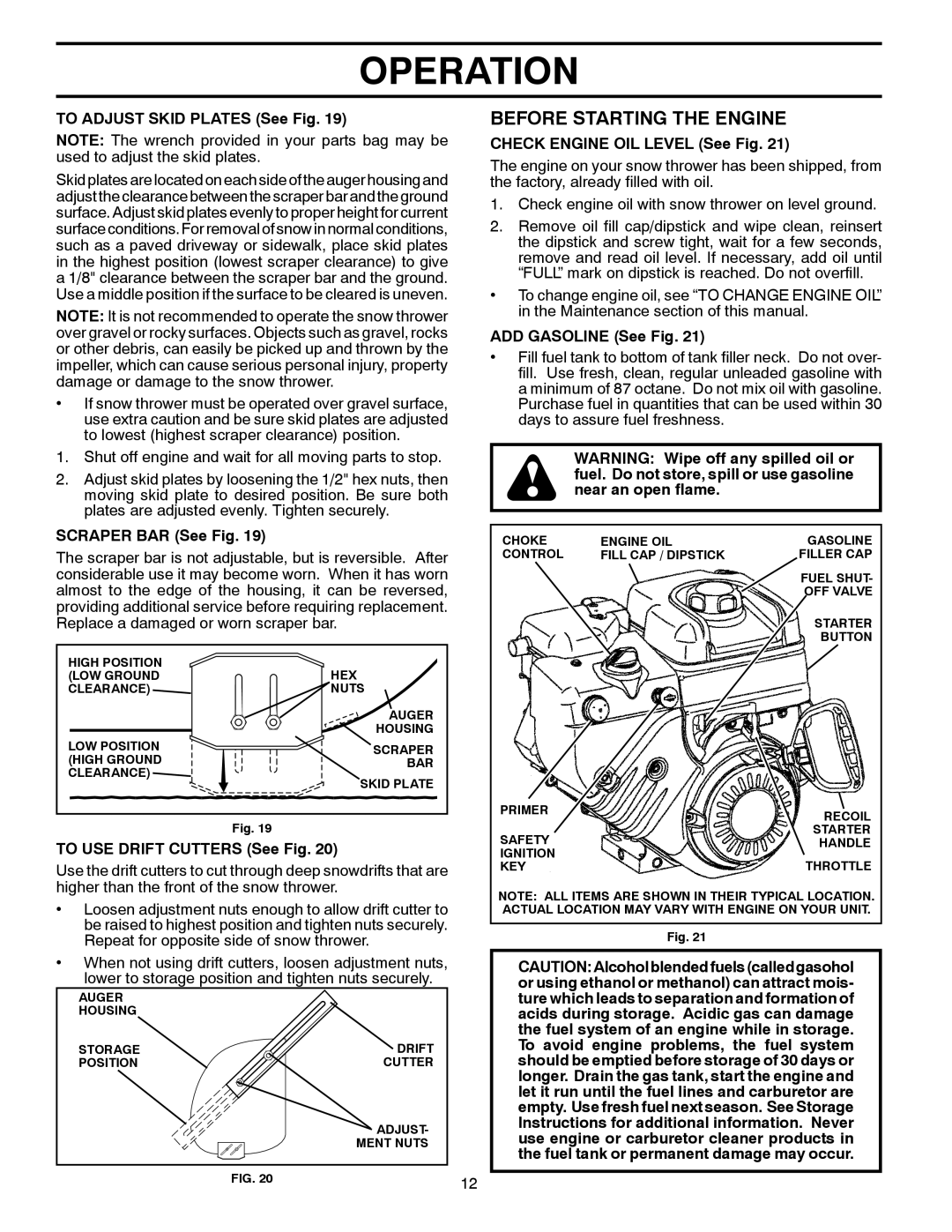 Husqvarna 16530-LS manual Before Starting the Engine 