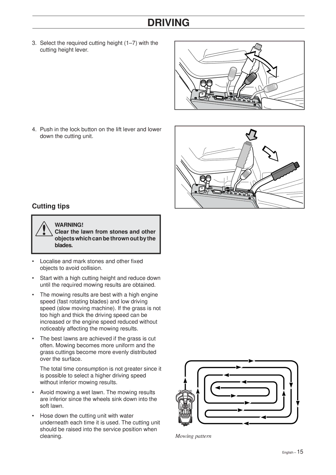 Husqvarna 18 ProFlex, 20 ProFlex manual Cutting tips 