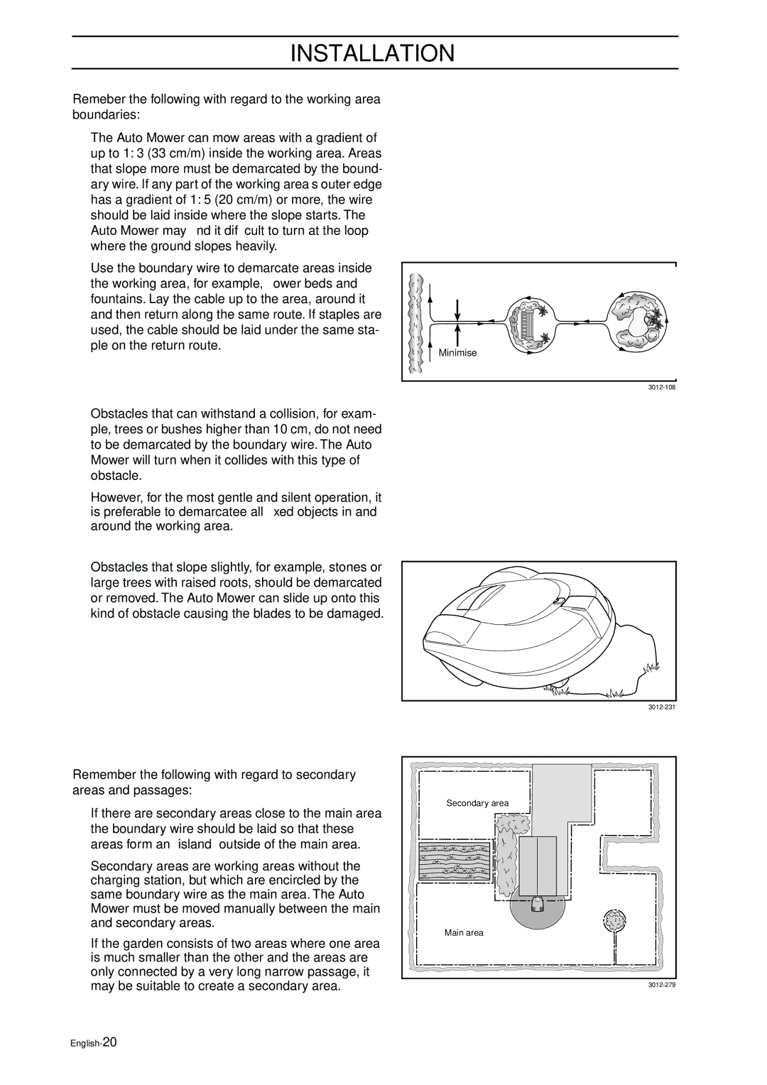 Husqvarna 2003-06 manual Minimise 