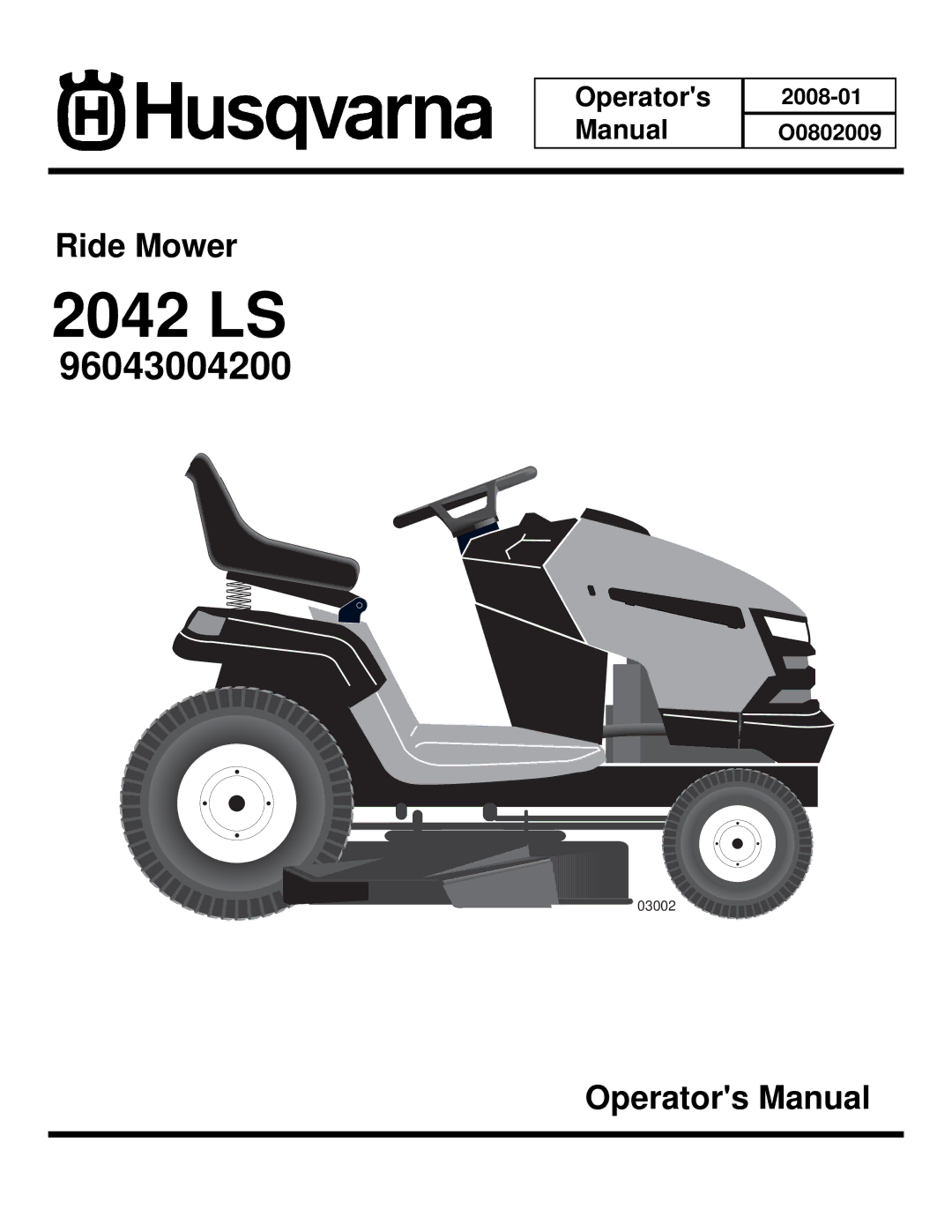 Husqvarna 2042 LS manual 