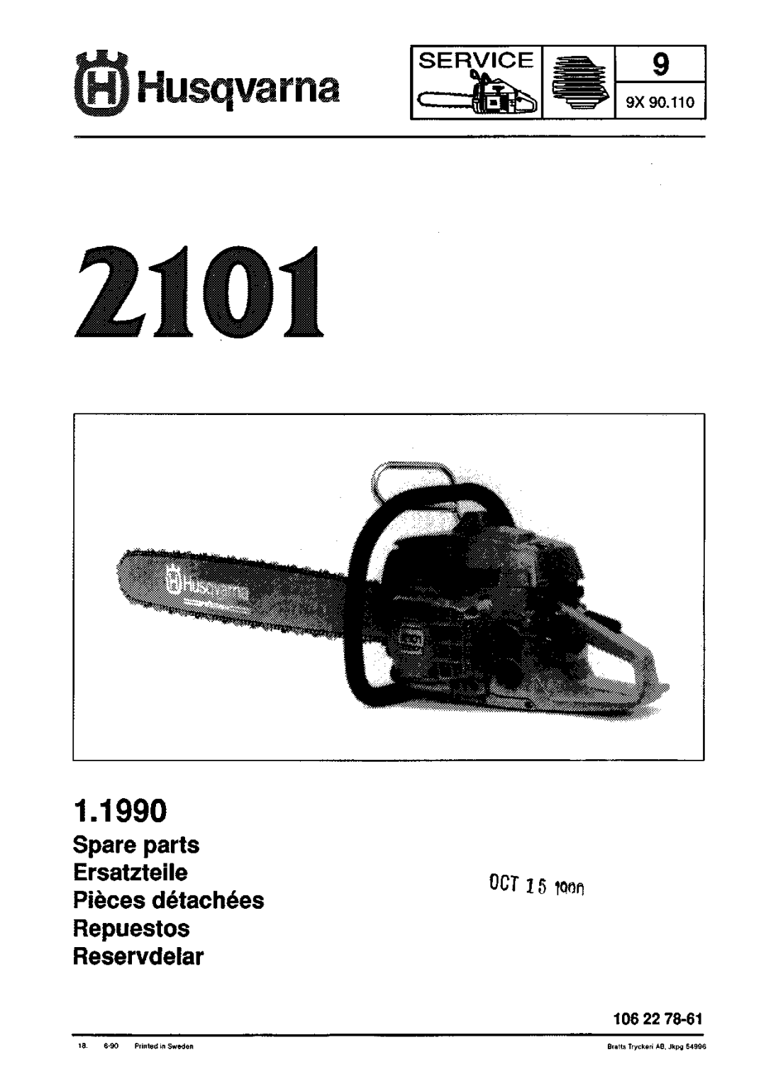 Husqvarna 2101 manual 