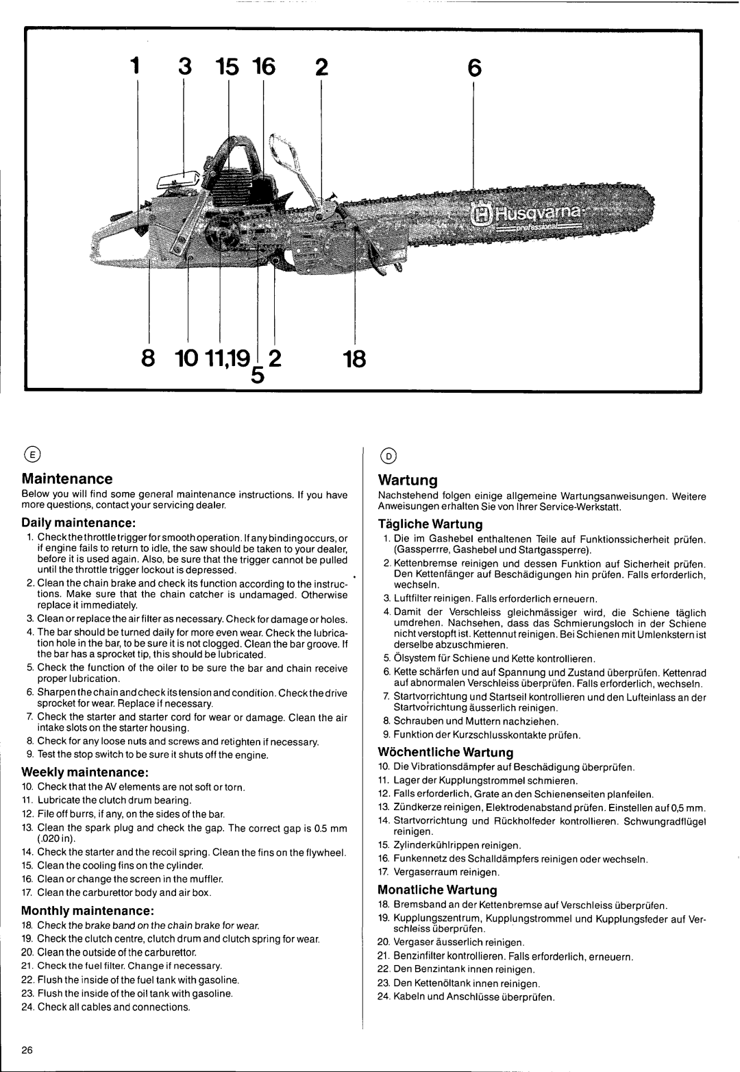 Husqvarna 2101xp manual 