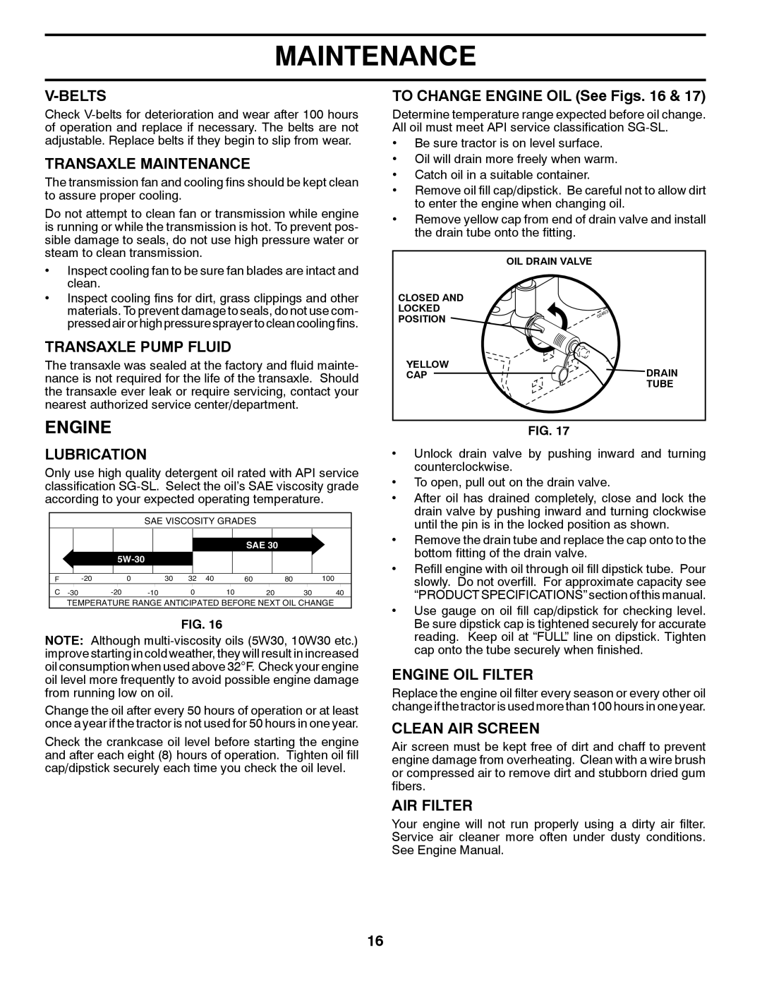 Husqvarna 2146XLS owner manual Engine 