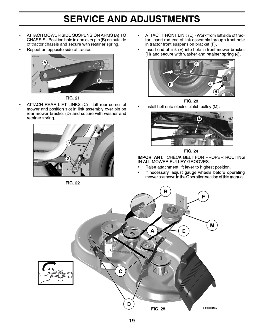 Husqvarna 2146XLS owner manual Raise attachment lift lever to highest position 