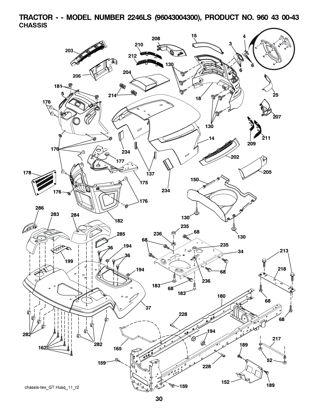 Husqvarna 2246LS owner manual 208 210 