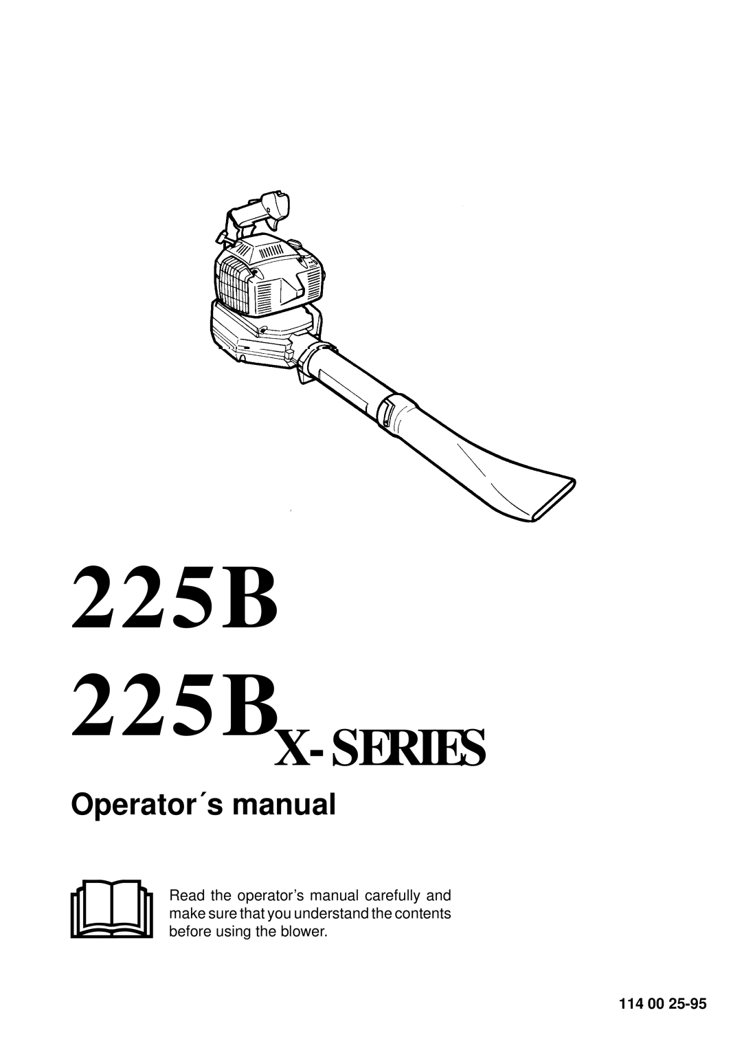 Husqvarna 225B X-Series manual 