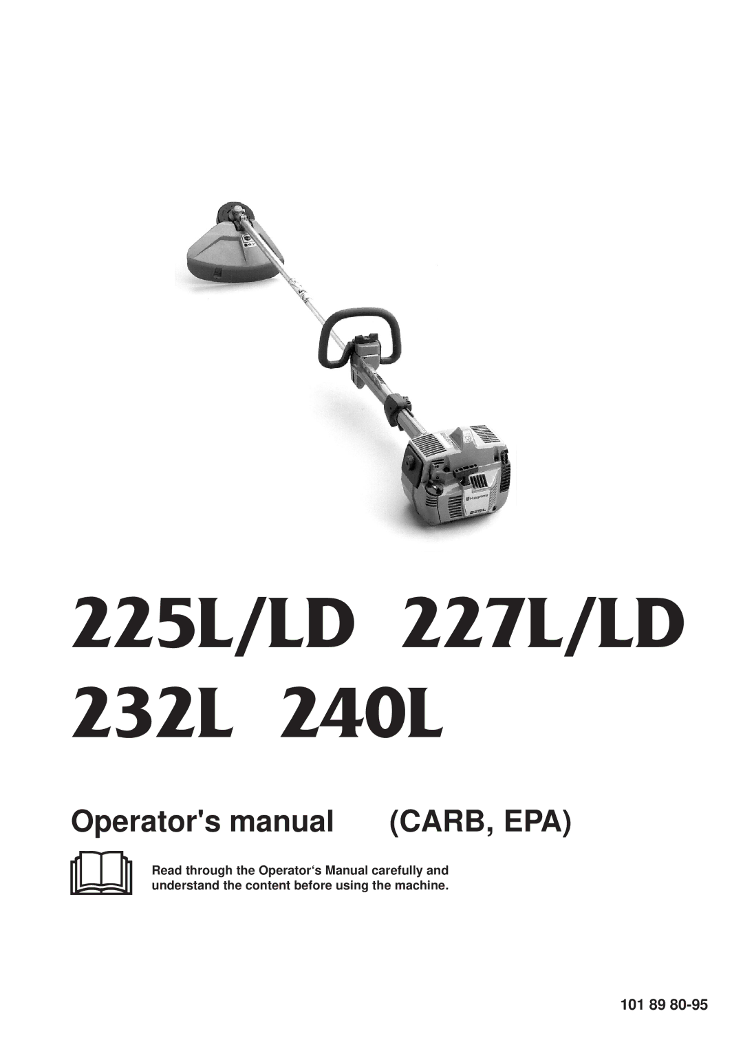 Husqvarna 240 L manual 225L/LD 227L/LD 232L 240L, 101 89 