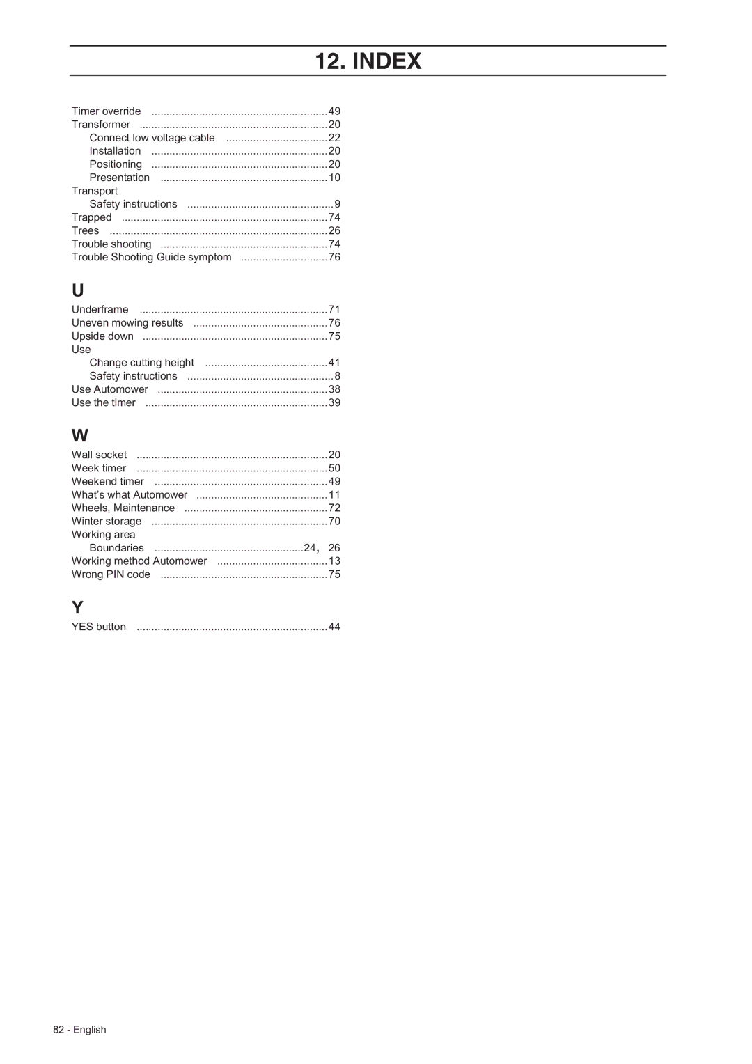 Husqvarna 230 ACX/220 AC manual Working area Boundaries 