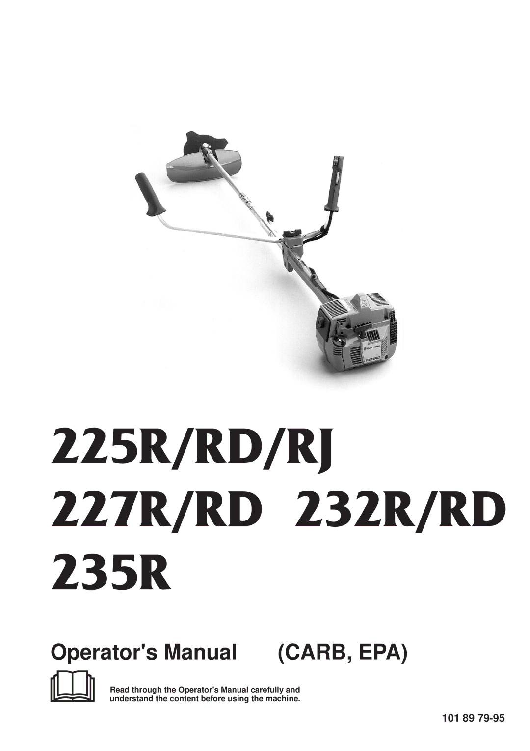 Husqvarna manual 225R/RD/RJ 227R/RD 232R/RD 235R, 101 89 