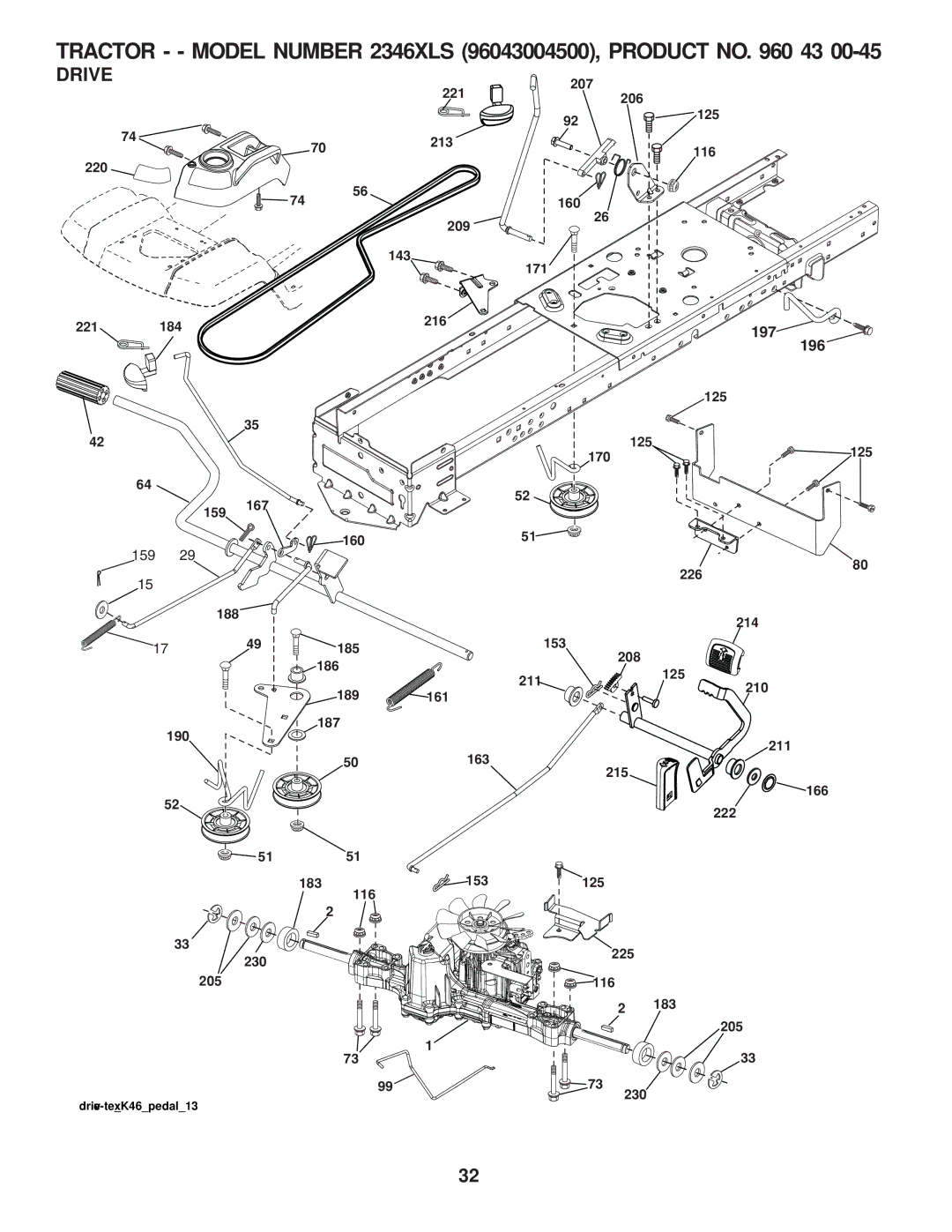 Husqvarna 2346 XLS manual 197, 196 