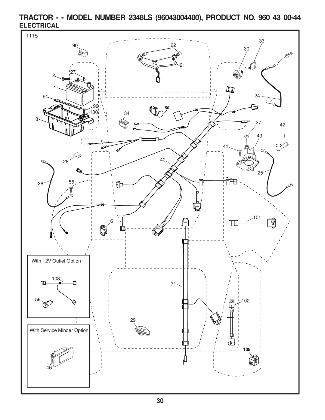 Husqvarna 2348 LS manual Electrical 