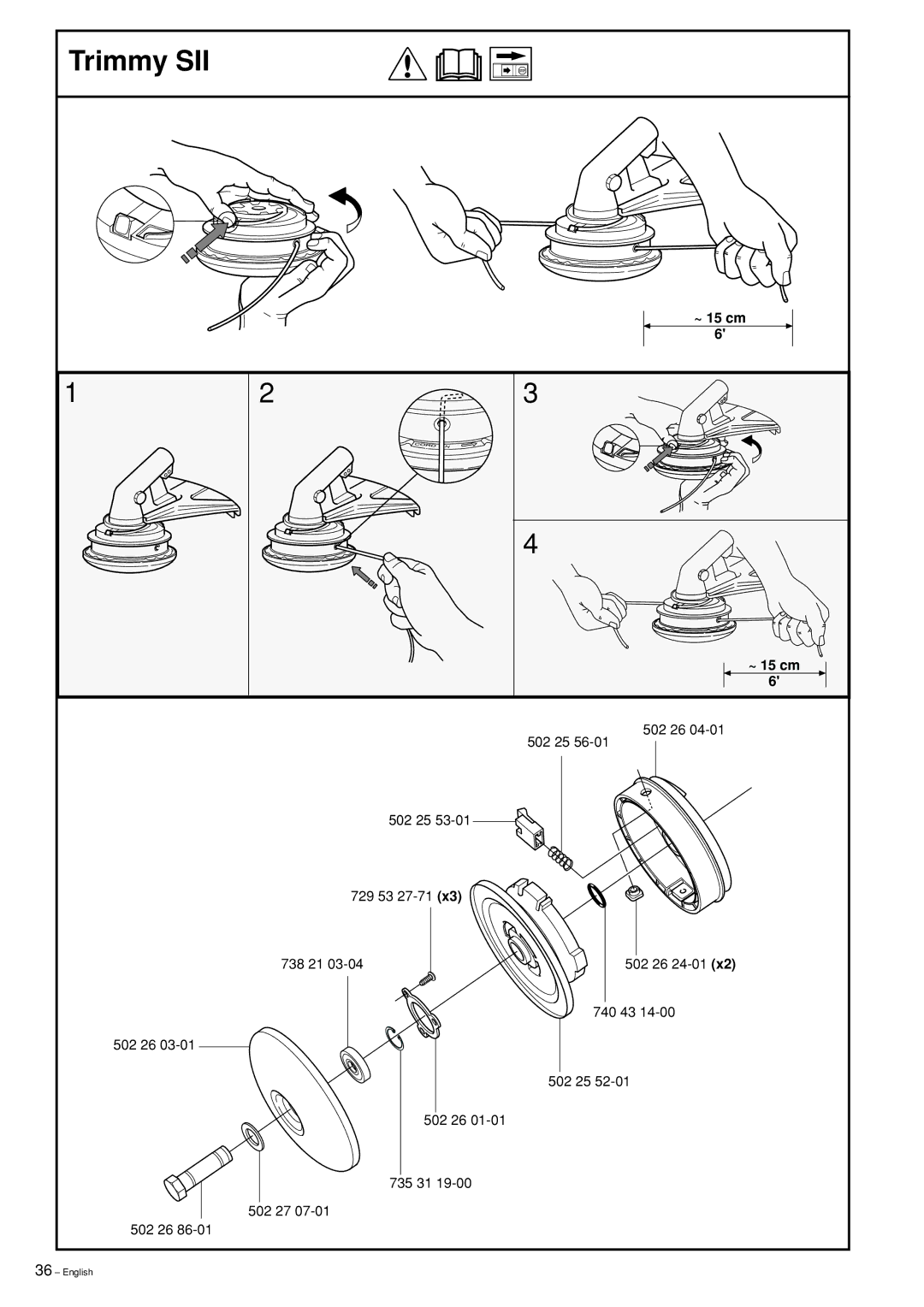 Husqvarna 240RBD manual 502 26 