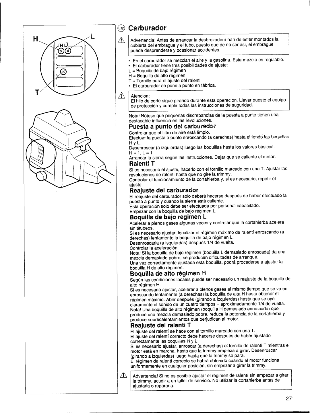 Husqvarna 26 R manual 