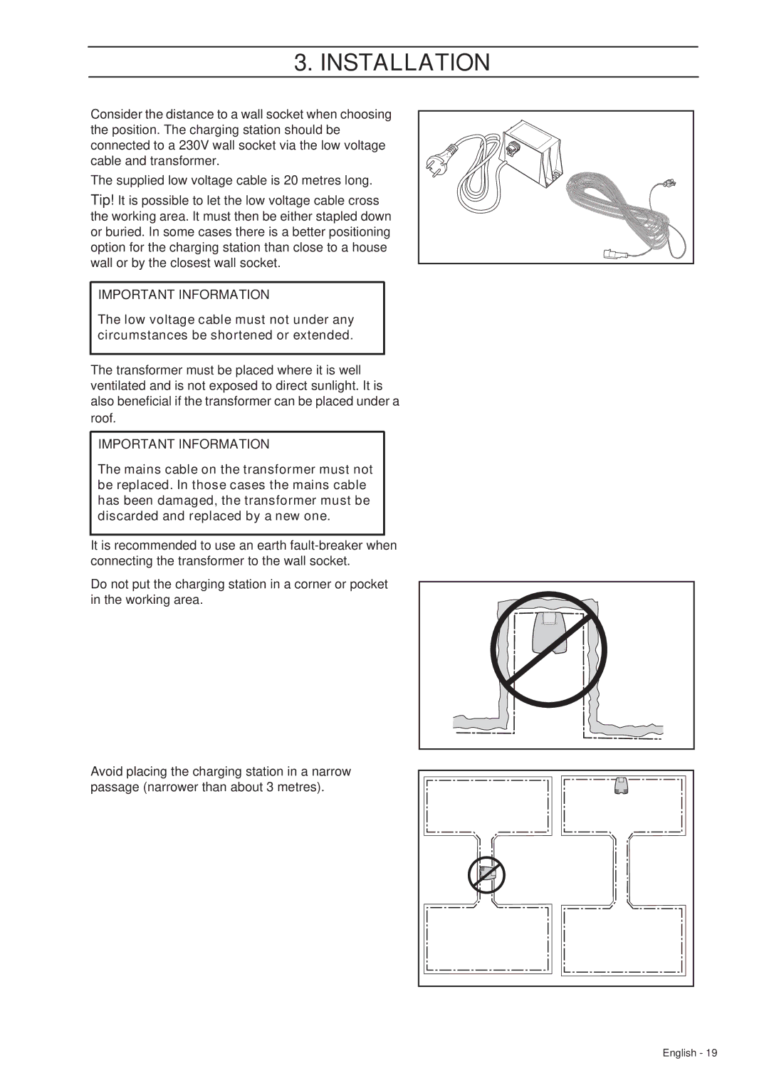 Husqvarna 260 ACX manual Important Information 