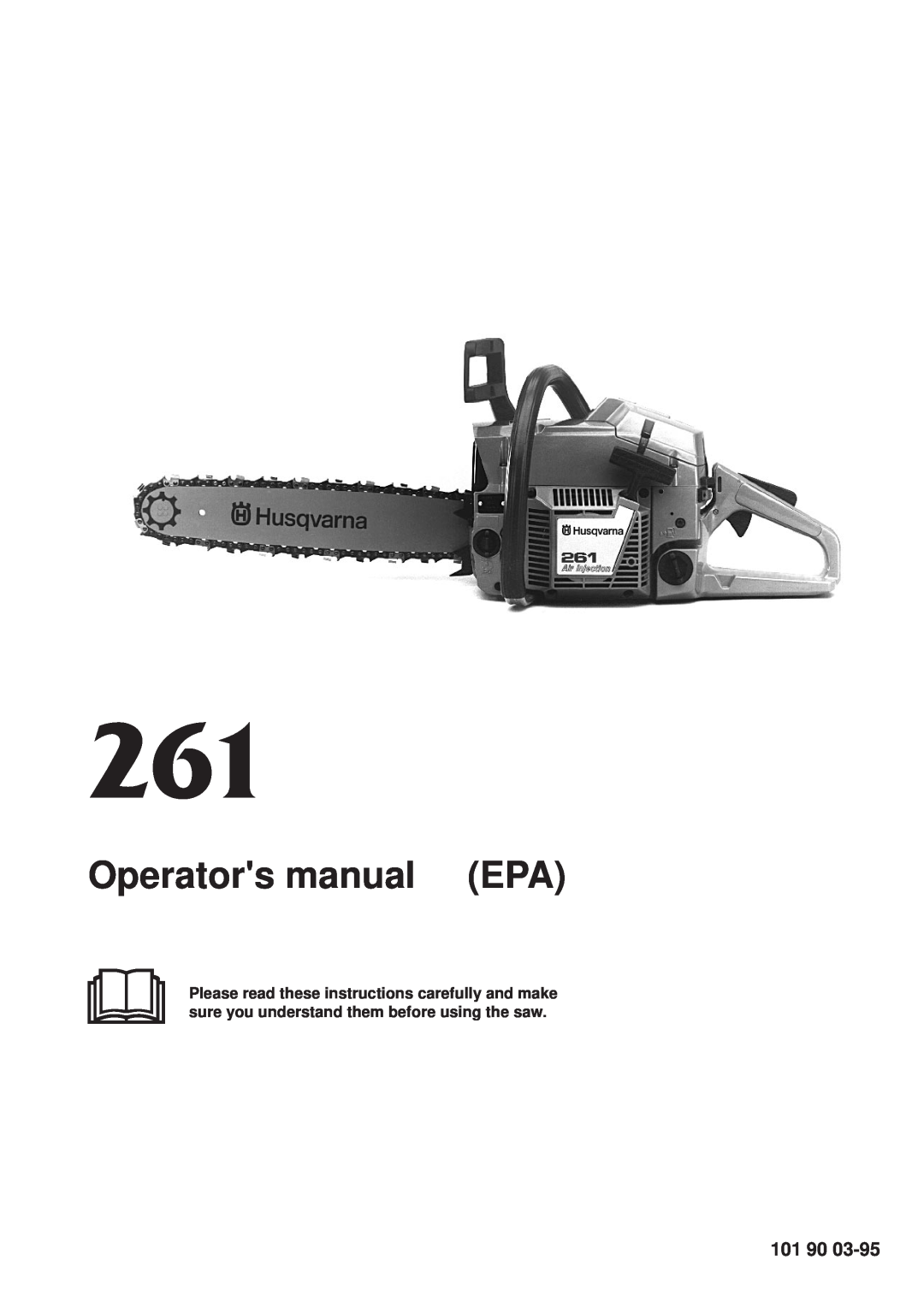 Husqvarna 261 manual Operators manual EPA, 101 