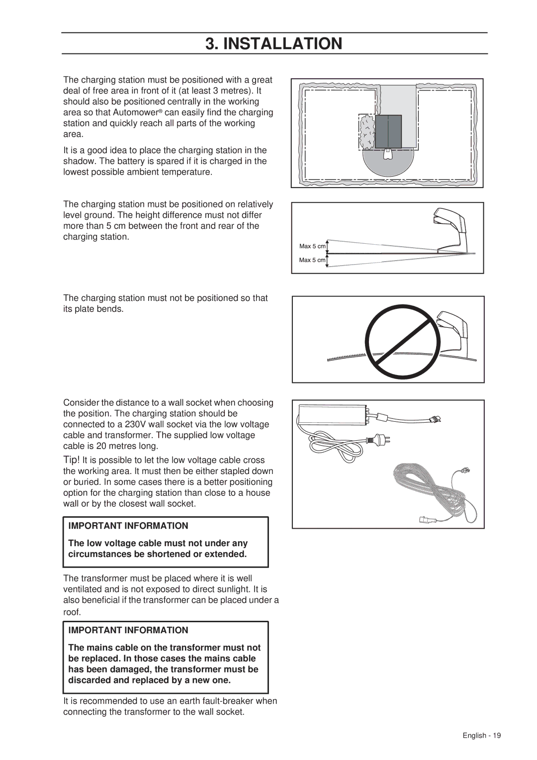 Husqvarna 265 ACX manual Important Information 