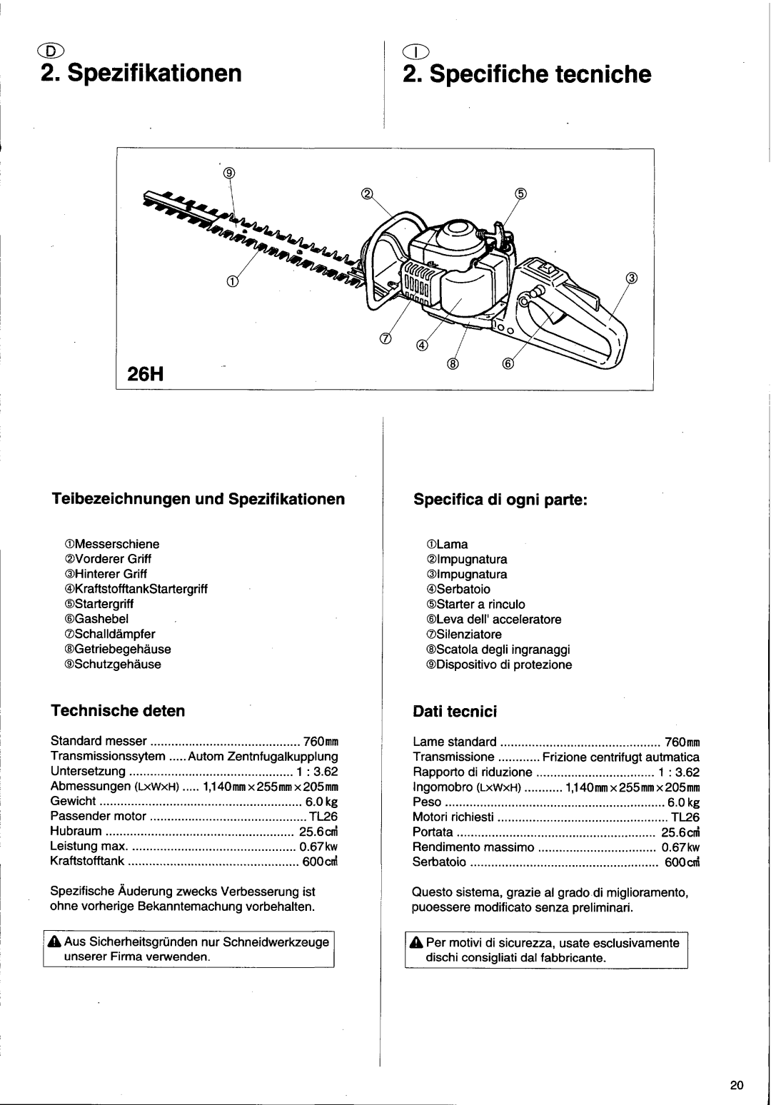 Husqvarna 26H manual 