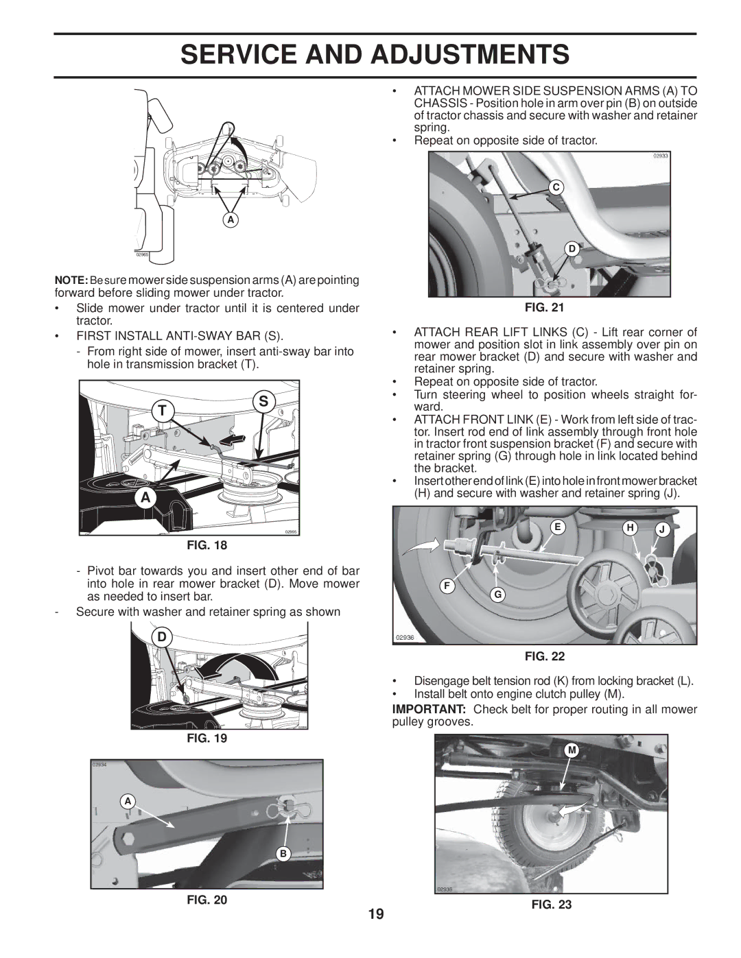 Husqvarna 2748 GLS manual First Install ANTI-SWAY BAR S 