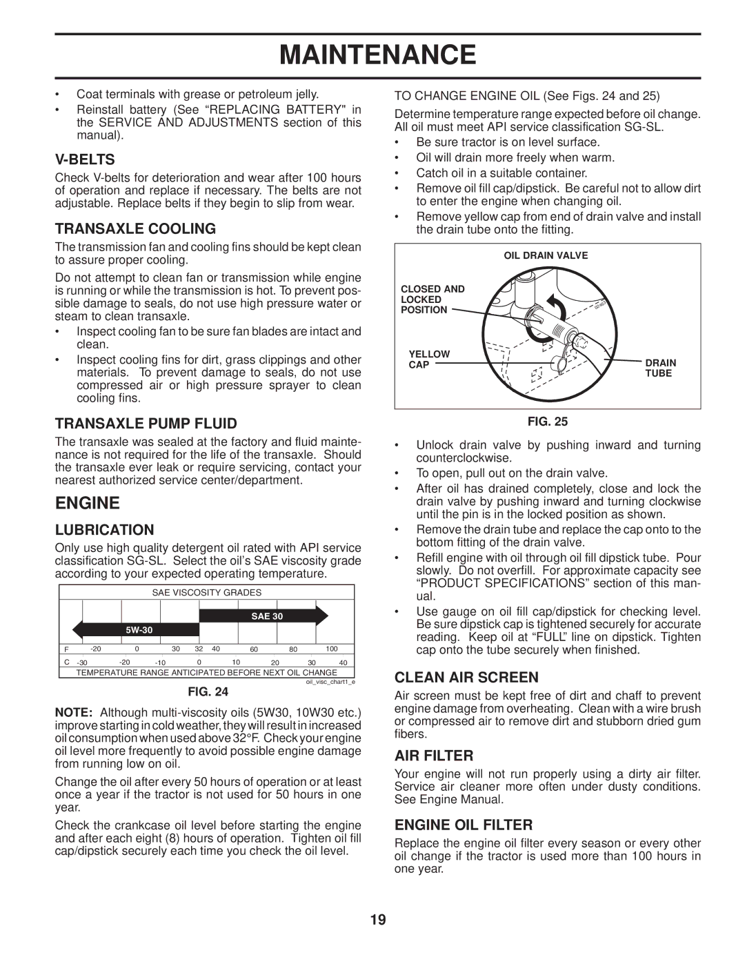 Husqvarna 2754 GLS manual Engine 