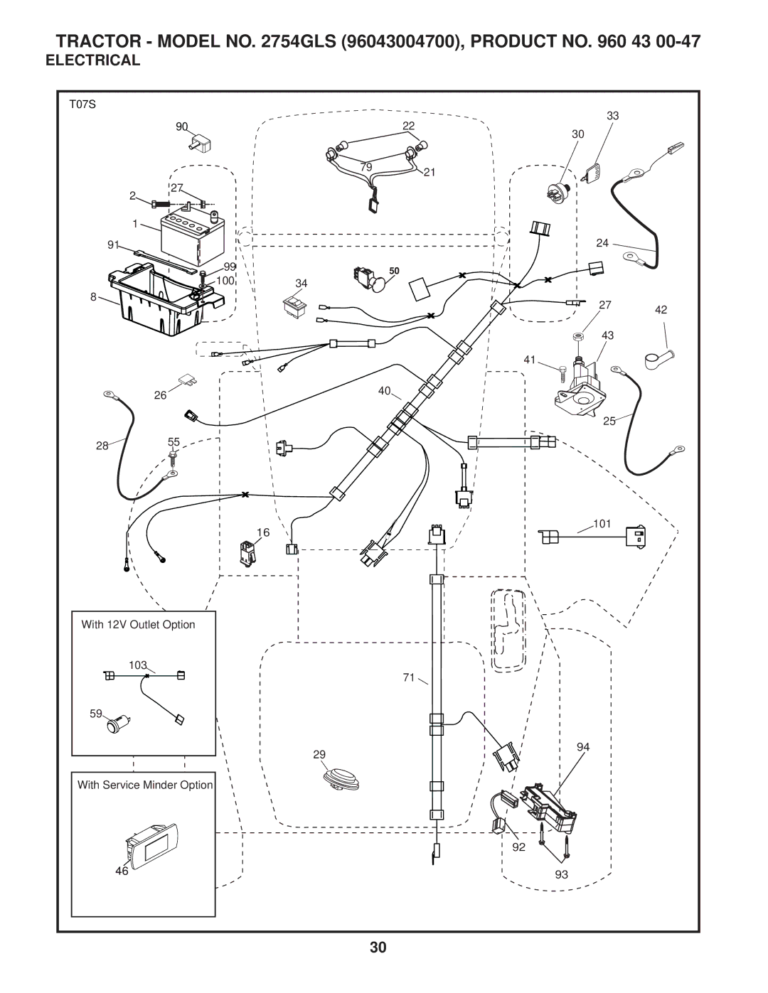 Husqvarna 2754 GLS manual Electrical 