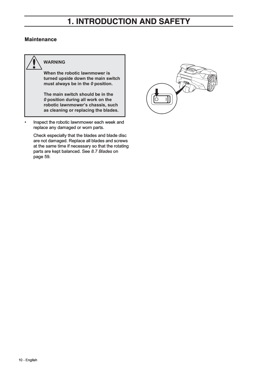 Husqvarna 308, 305 manual Maintenance, Introduction And Safety, English 