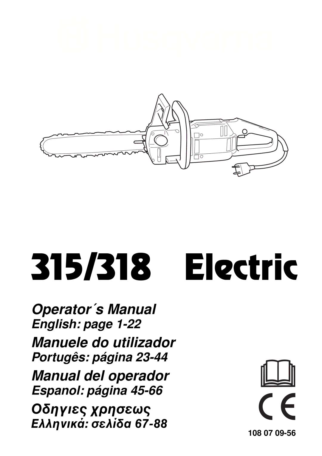 Husqvarna manual 315/318 Electric 