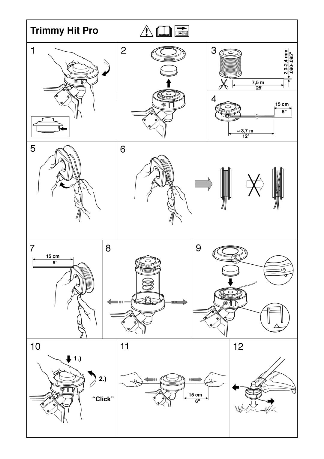 Husqvarna 323RJ manual Trimmy Hit Pro 