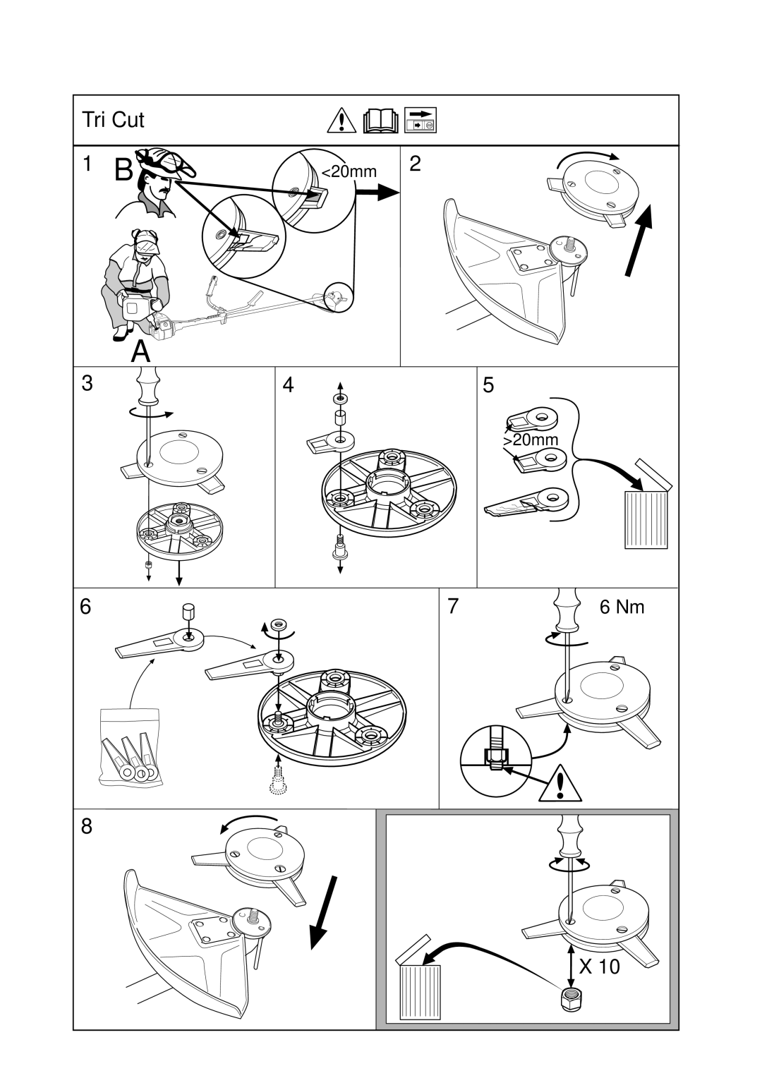 Husqvarna 325RJ manual Tri Cut 