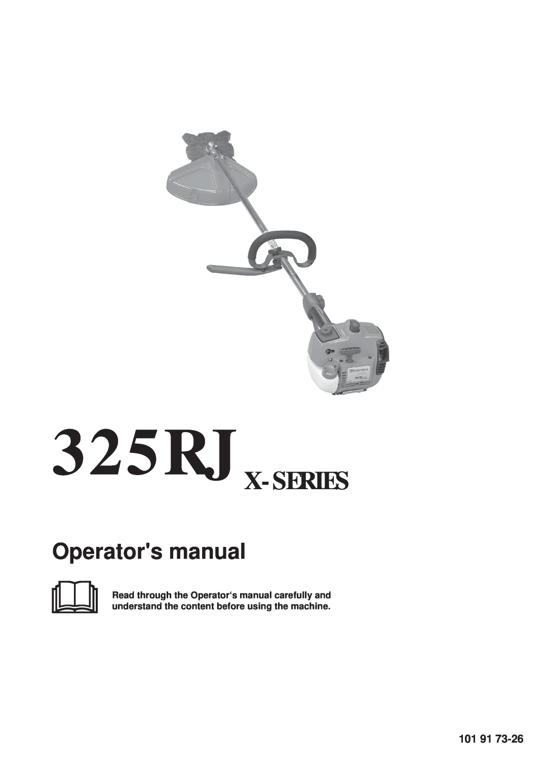 Husqvarna 325RJX-Series manual 101, Operators manual 