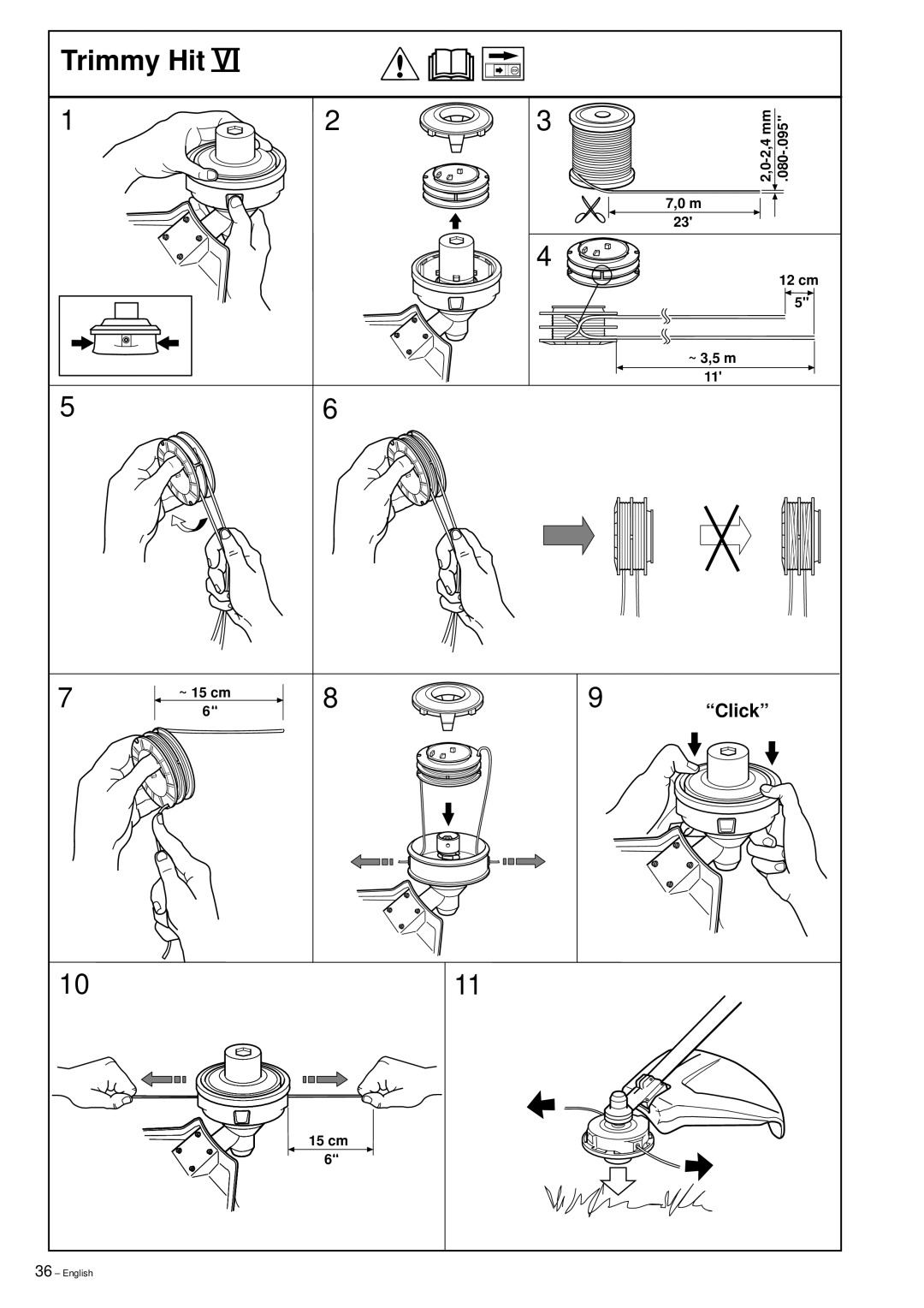 Husqvarna 326RX manual ~ 3,5 m 