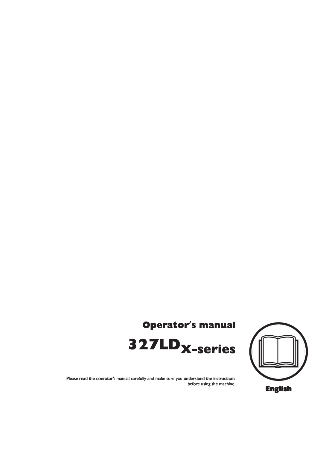 Husqvarna 327LDX-series manual English, Operator′s manual 