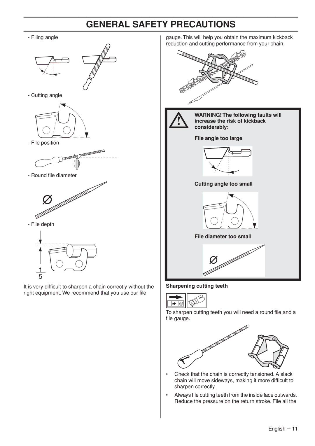 Husqvarna 327P4, 327P5X-series manual General Safety Precautions 