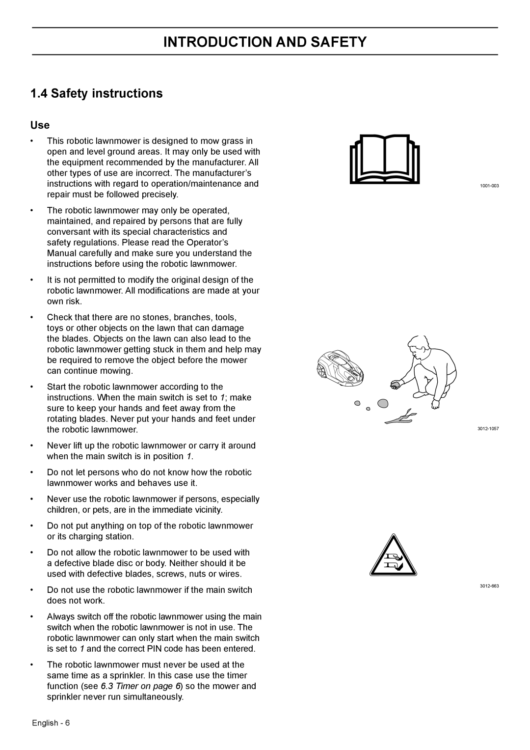 Husqvarna 330X, 320 manual Safety instructions, Use 