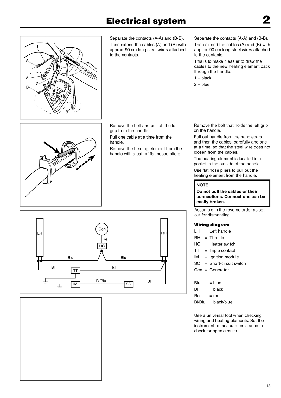 Husqvarna 343F, 345FX, 345FXT, 343R, 345RX manual Wiring diagram 