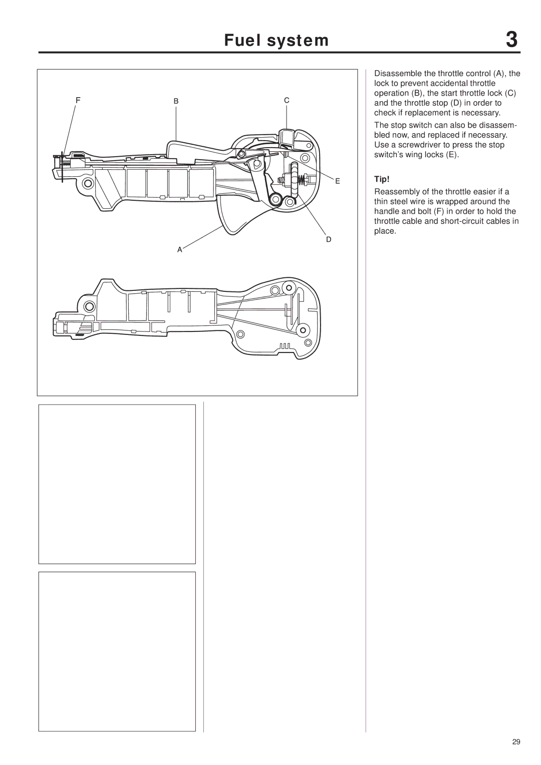 Husqvarna 343R, 345RX, 343F, 345FX, 345FXT manual Tip 