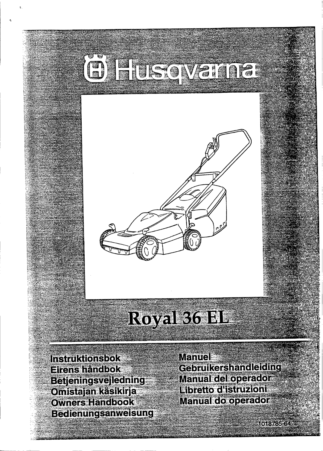 Husqvarna 36 EL manual 