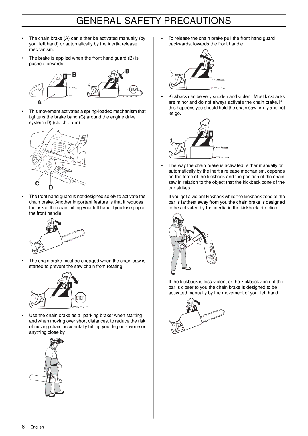 Husqvarna 362XP manual General Safety Precautions 