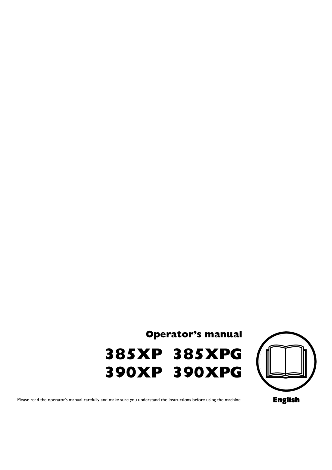 Husqvarna 1153176-95 manual 385XP 385XPG 390XP 390XPG, Operator’s manual, English 
