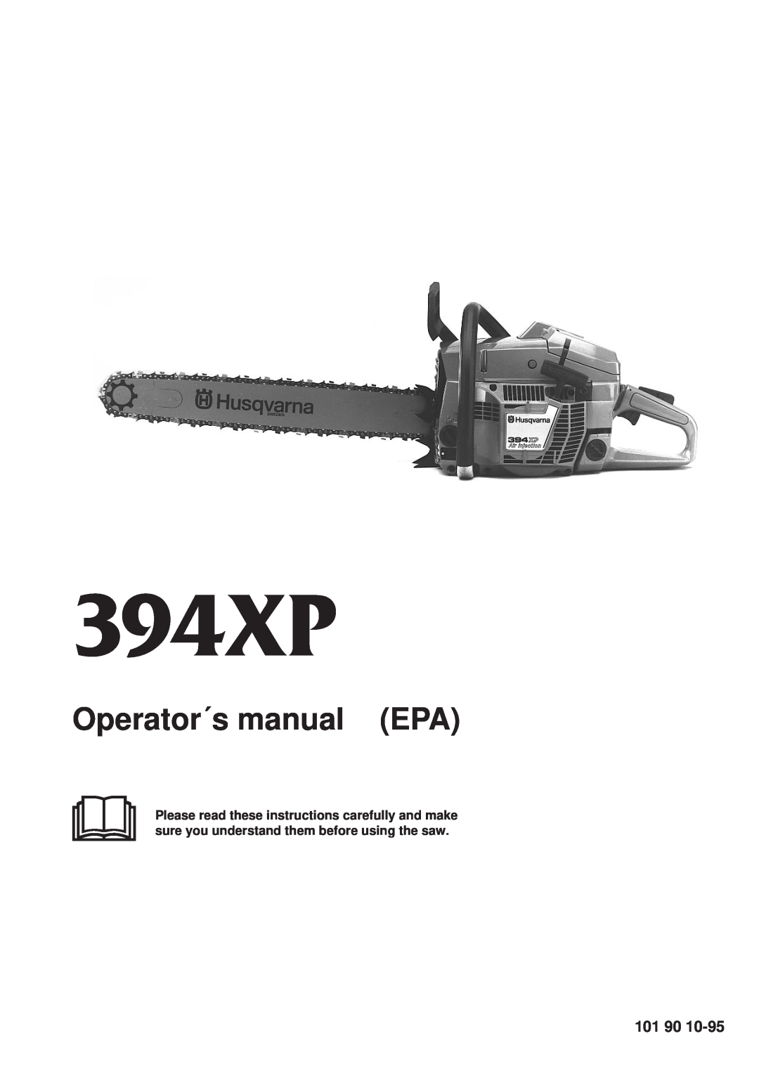 Husqvarna 394XP manual Operator´s manual EPA, 101 