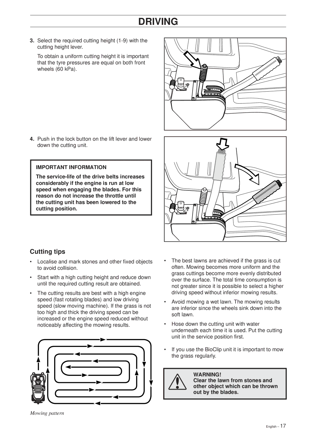 Husqvarna 39765, 13 Bio, 11 Bio manual Cutting tips 