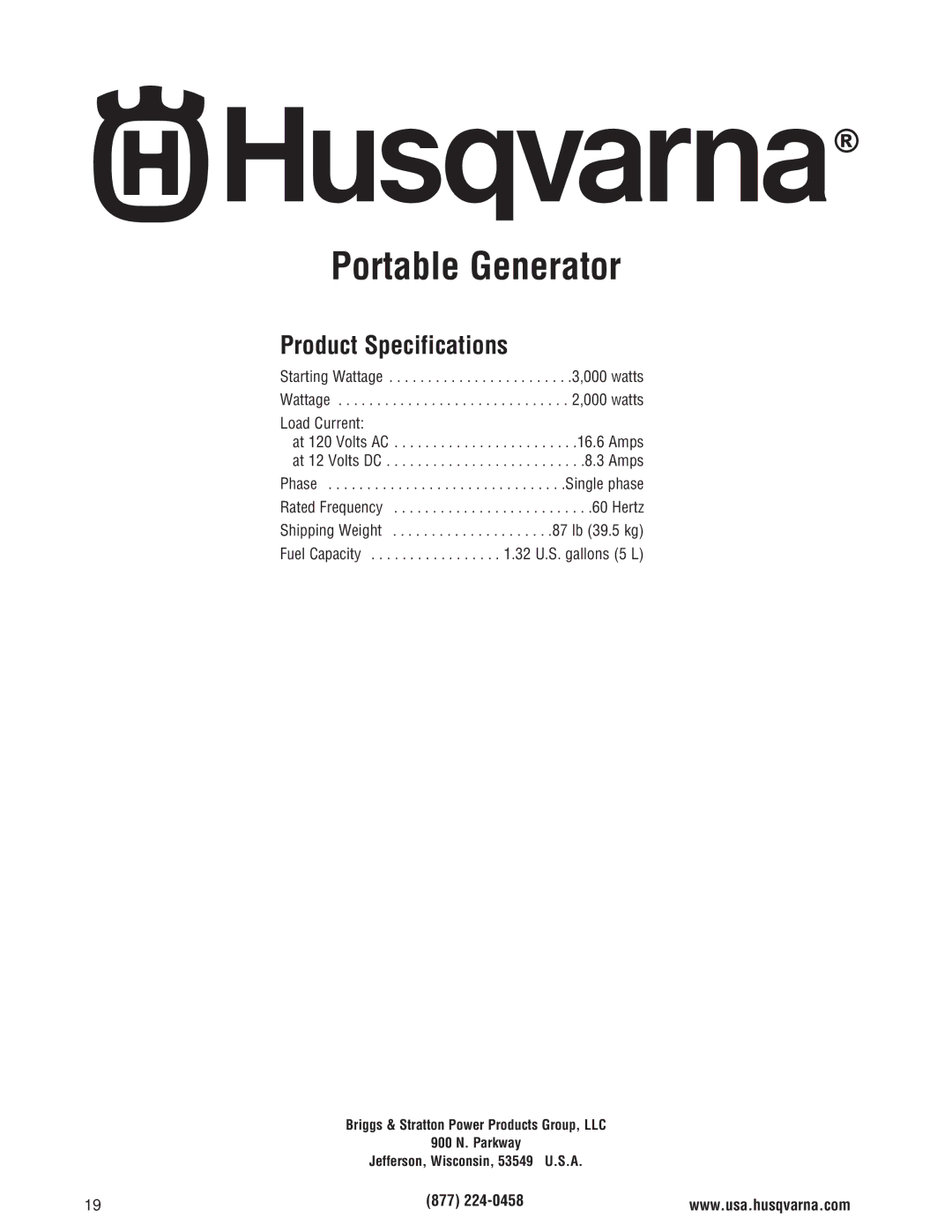 Husqvarna 420 GN manual Product Specifications, 877 