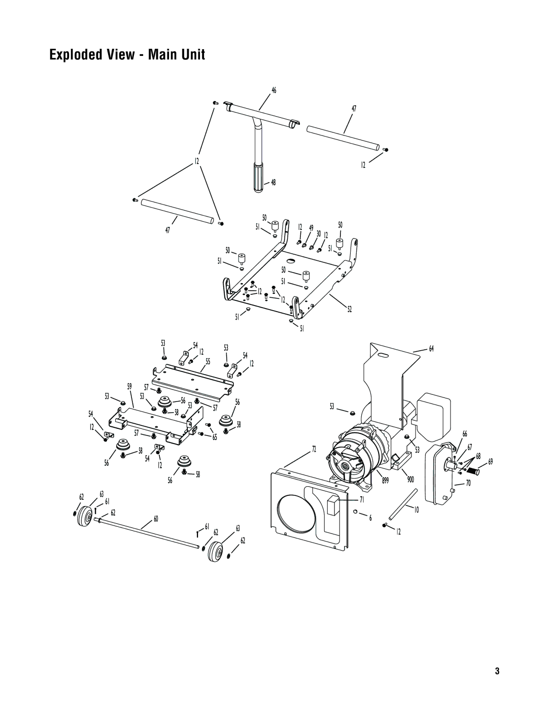 Husqvarna 420 GN manual Exploded View Main Unit 