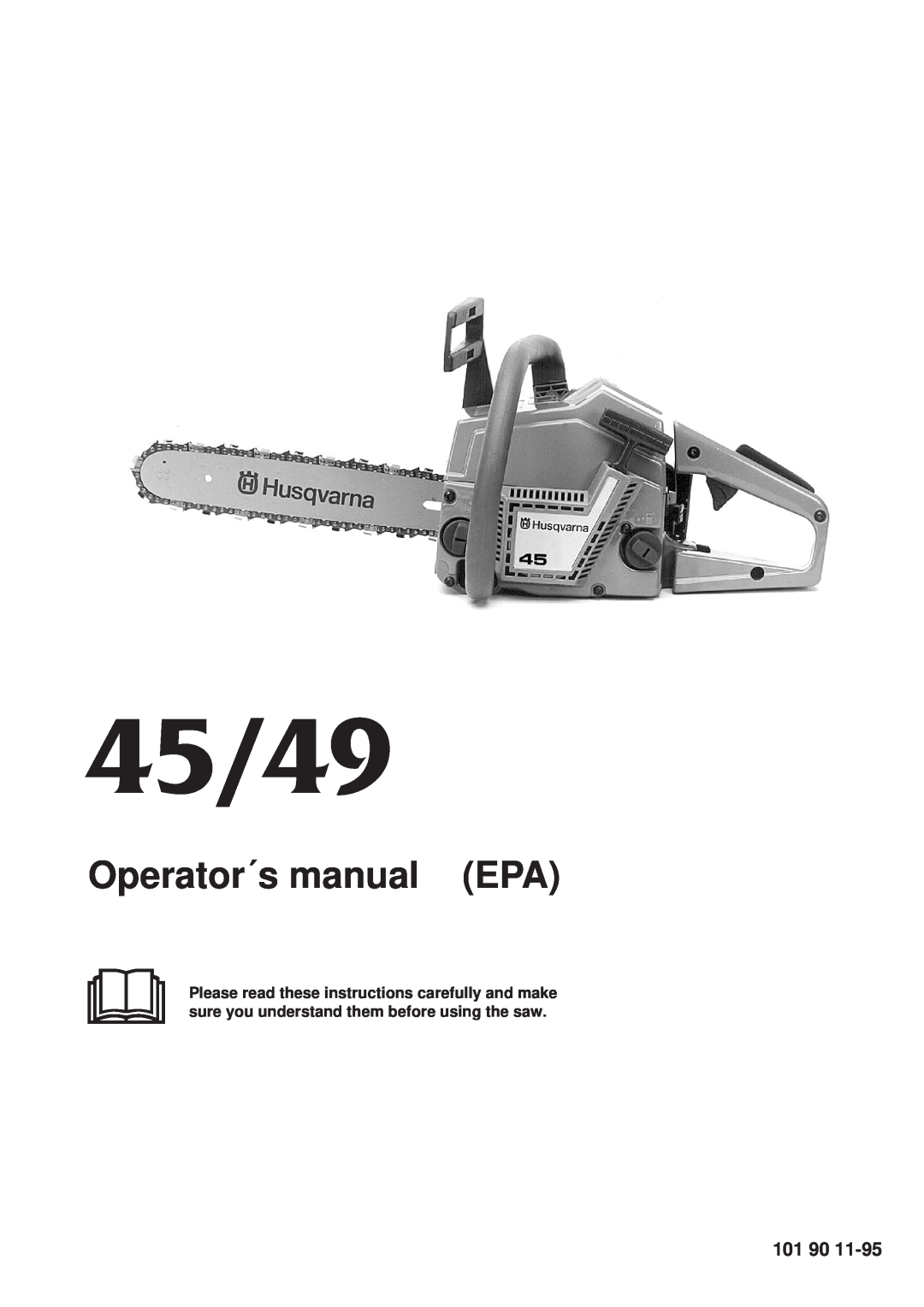 Husqvarna manual 45/49, Operator´s manual EPA, 101 