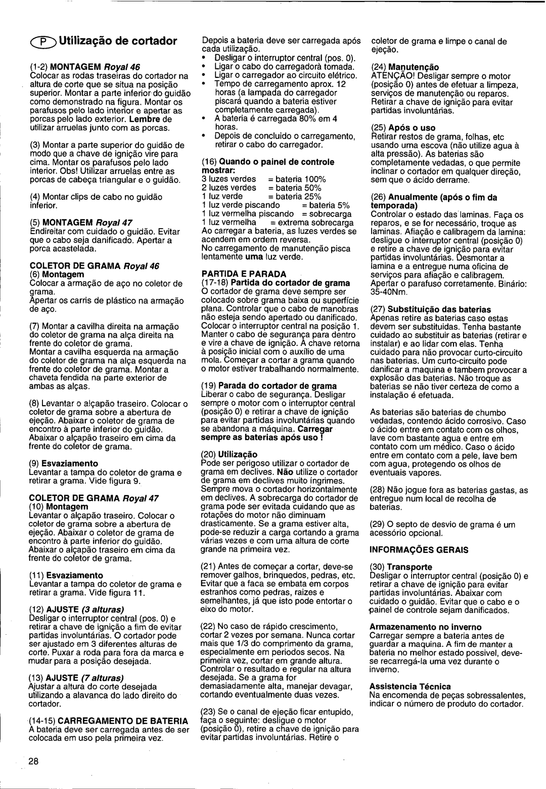 Husqvarna 47RC, 46 RC manual 
