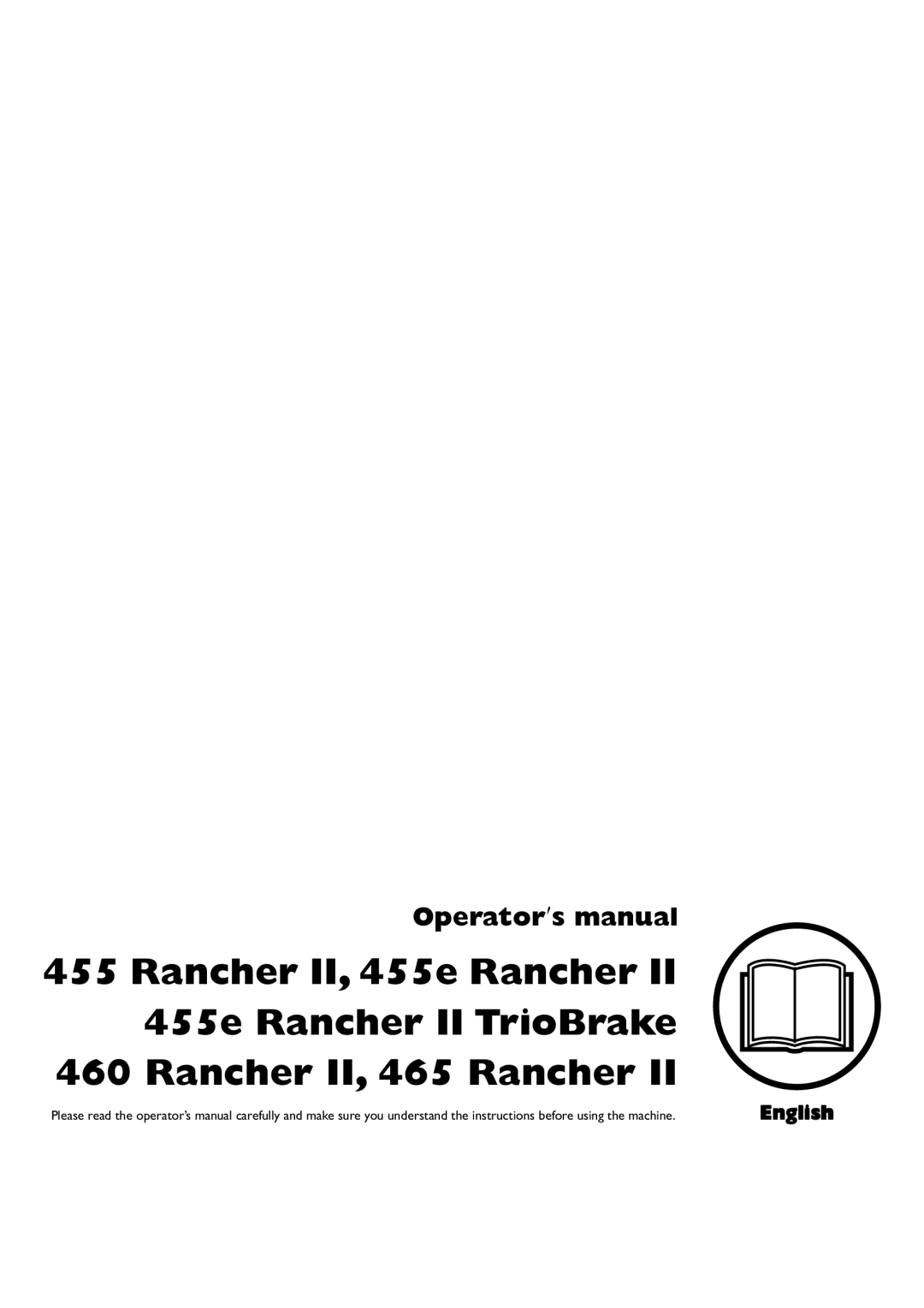 Husqvarna 460, 455e manual Rancher, Operator’s manual EPA, English 